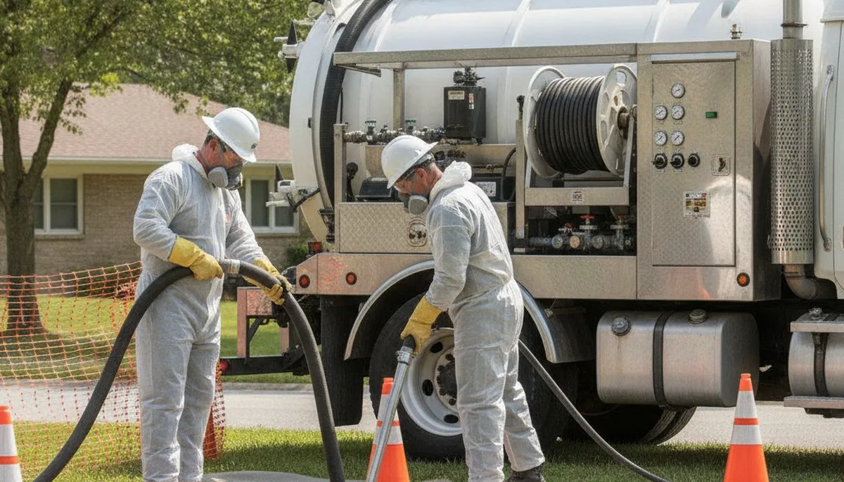Septic tank cleaning service in Grand Rapids, MI by On Call Plumbers