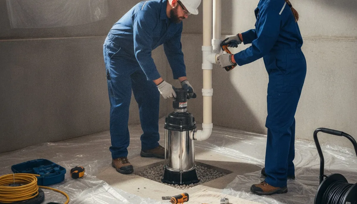 Sump pump installation service for Grand Rapids, MI homes to protect basements from flooding